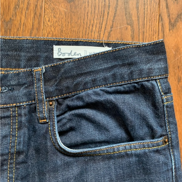 Boden Mens Jeans W 32 L 29 Blue Straight Denim Bootcut - Picture 2 of 5